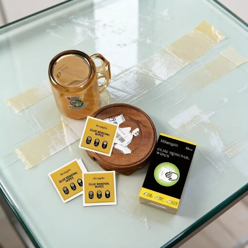 One-Time Tape Removal Wet Wipes - Suitable for Double-Sided Tape, Foam Glue, Easily Remove Adhesive Marks on the Surface