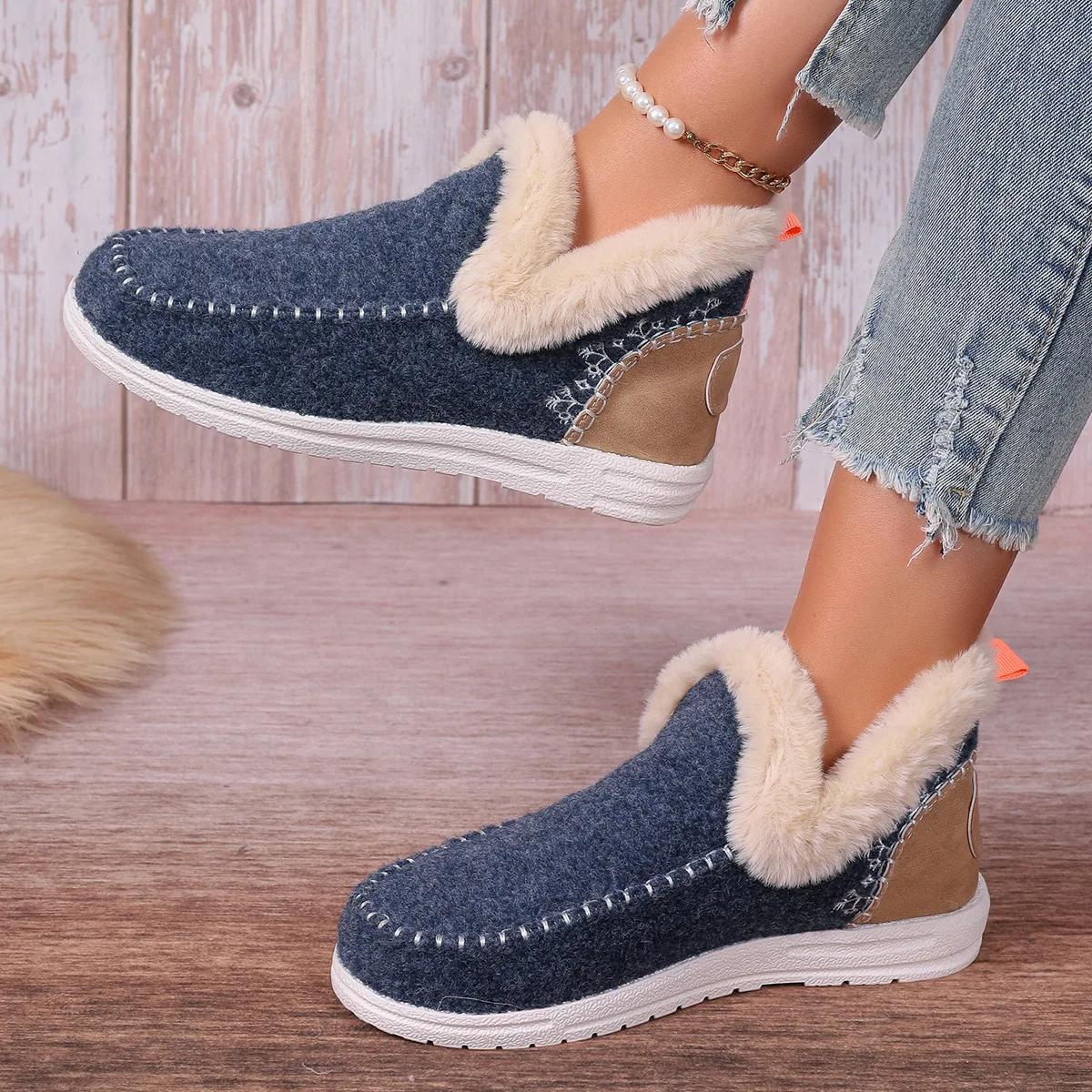 Women New Home Warm Thickened Autumn and Winter Unisex Indoor Leisure Home Warm Winter Snow Boots hot selling