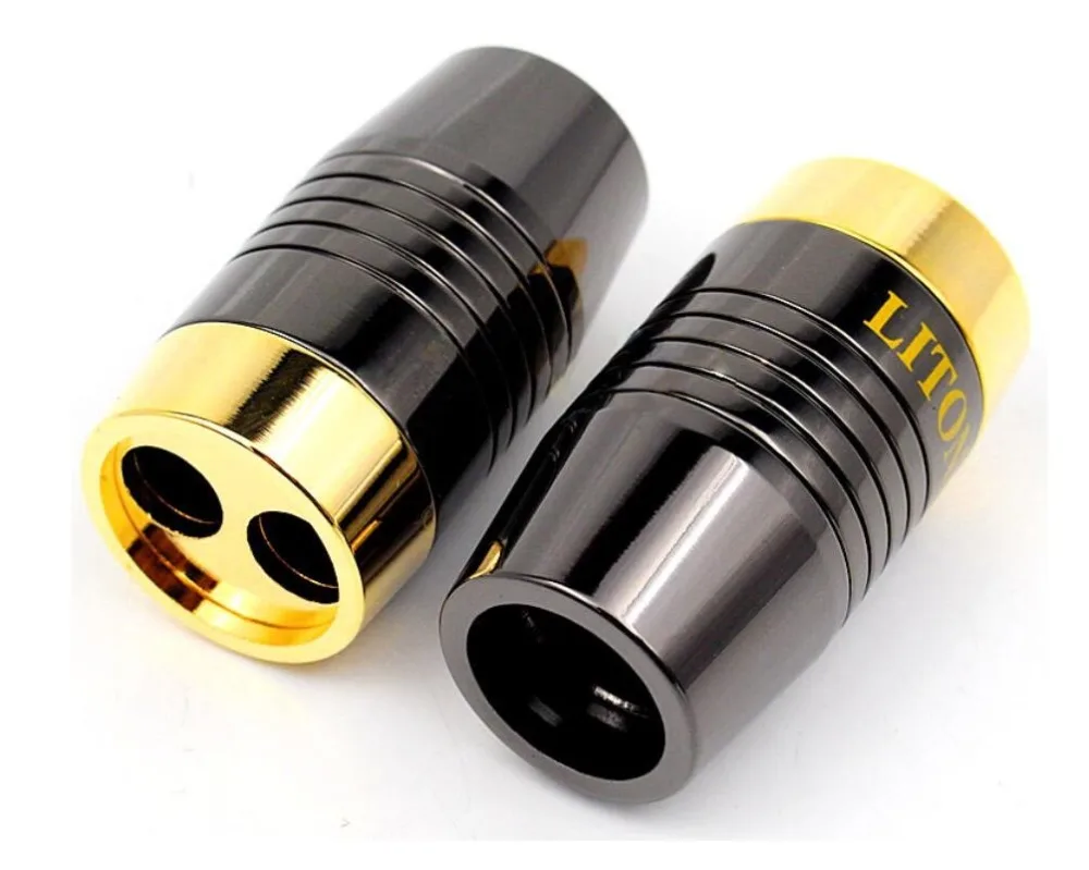 

HiFi Carbon Fiber 18mm Y Splitter Speaker Audio Power Cable Wire Adapter DIY Stereo Earphone Connector Aluminum Alloy Splitter