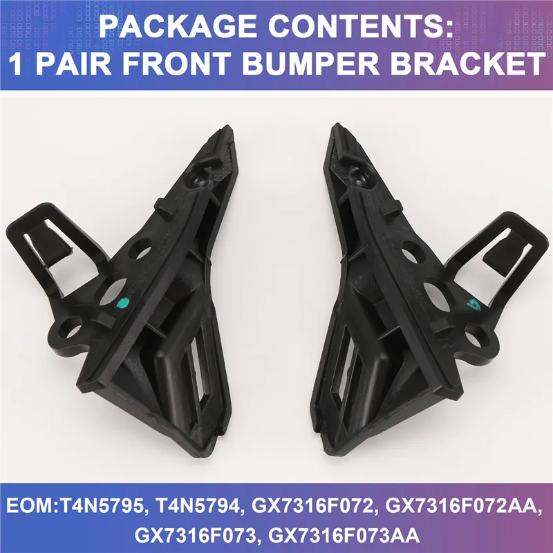 A30F-1 زوج المصد الأمامي دعم جبل حامل قوس T4N5795 T4N5794 ل جاكوار XE 2016-2020 GX7316F072 GX7316F073