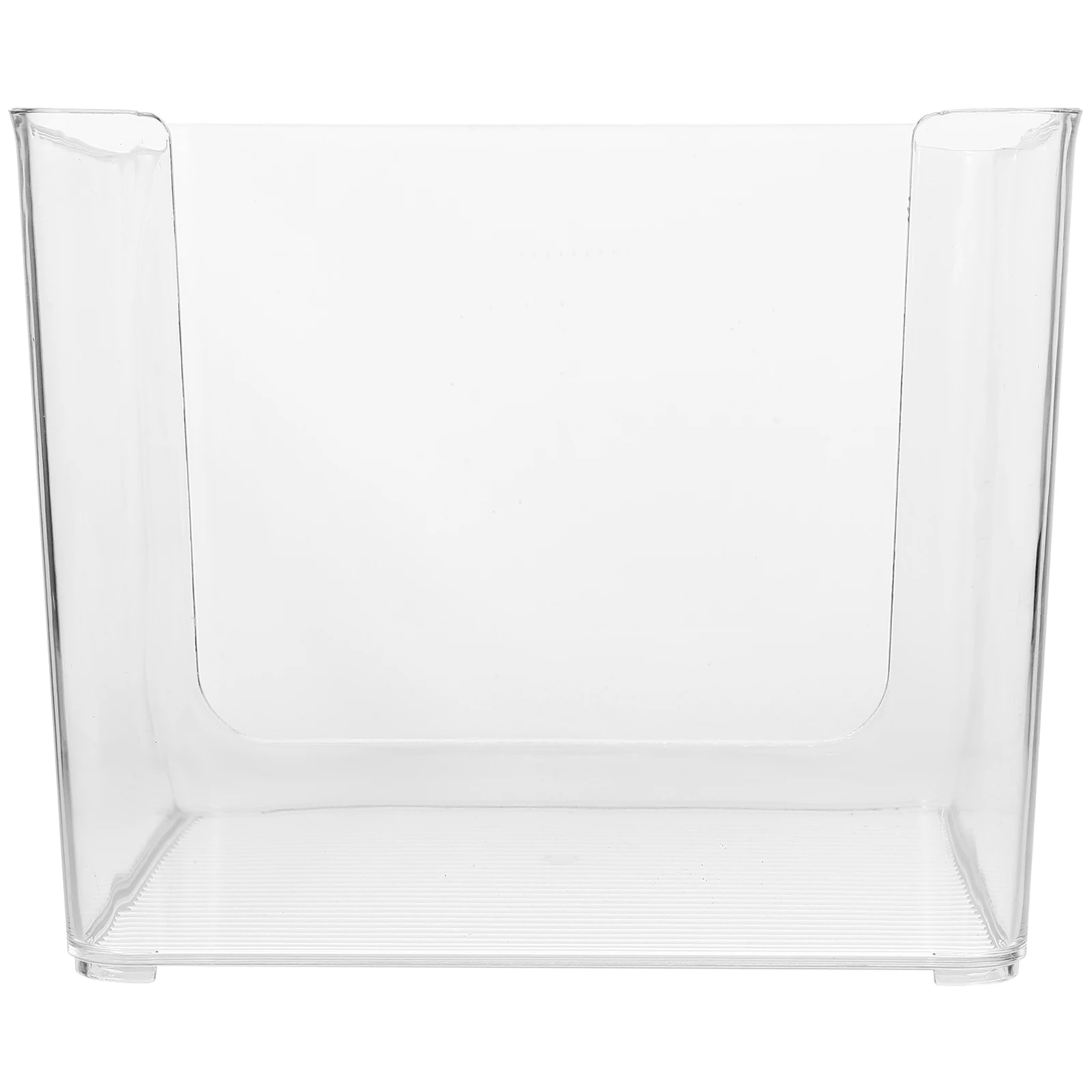 

Clear Book Organizer Storage Box Kitchen Cabinet Bathroom Bedroom Pp Lightweight Handles Classroom Bins Countertop