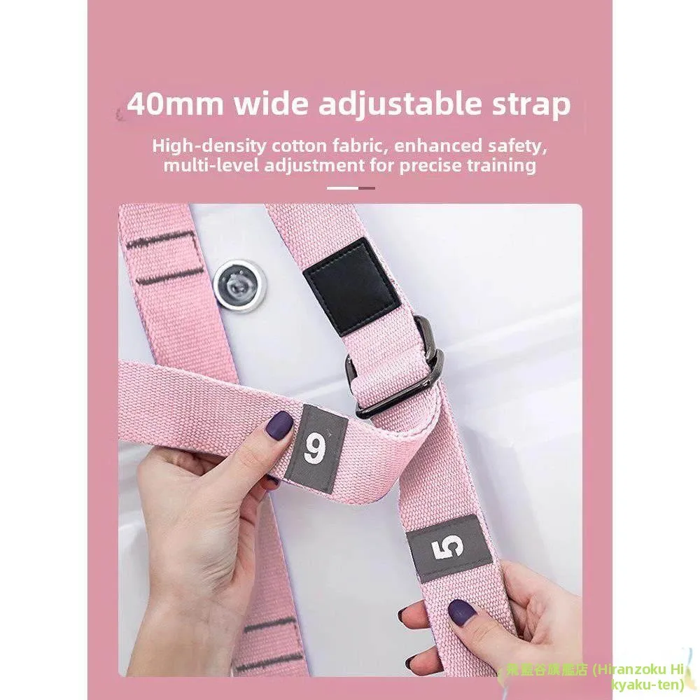 Home Use Yoga Suspension Rope Door Hanging Lower Back Trainer Inverted Pulling Rope Elastic Band Stretching Belt Fitness Equi...