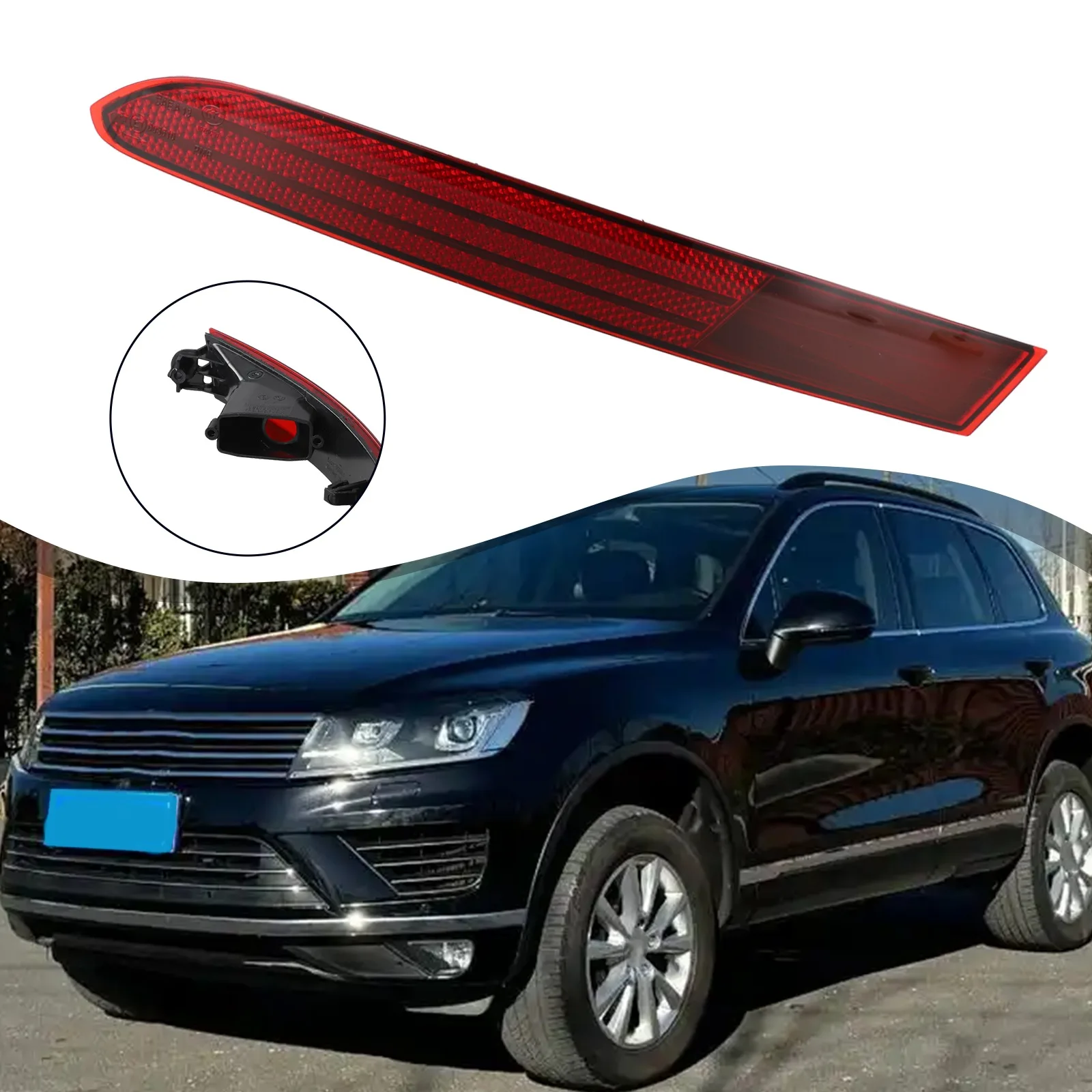 

Обслуживание автомобиля Левый боковой отражатель, как показано на рисунке. Простая установка. Универсальная установка. Номер детали OE 7P6945701K.