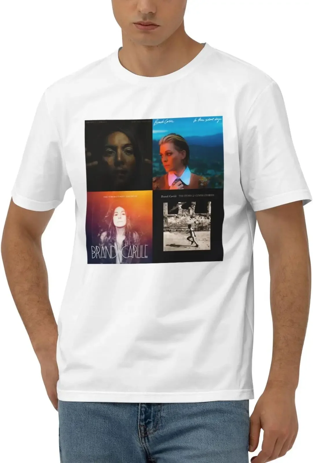 Brandi Music Carlile Shirts for Men Short Sleeve Cotton Tshirts Tees High Quality 100%Cotton Short Sleeve