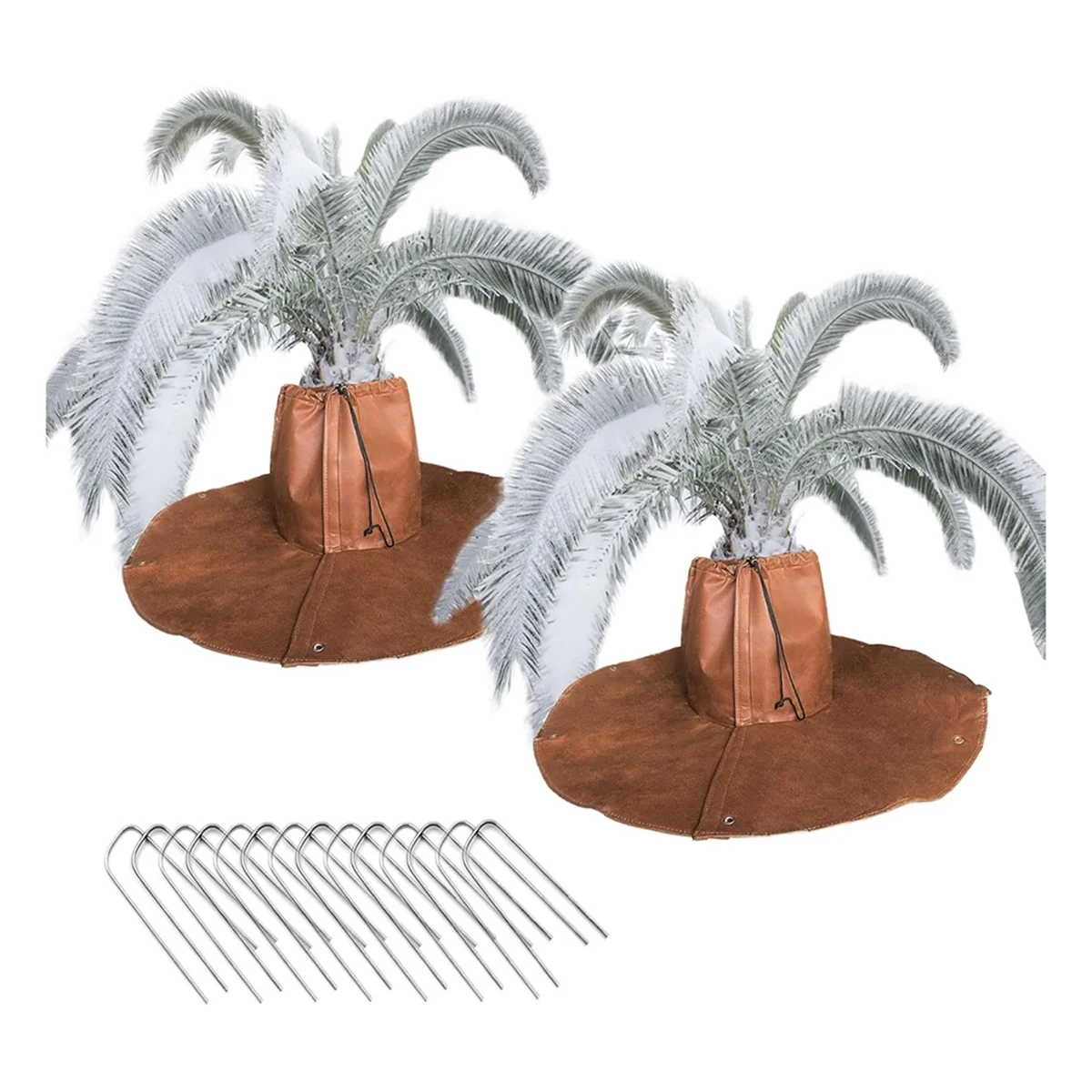 New 2 Pack Winter Protection for Palm Trees Root - Palm Root Protection Bag, Thermal Plant Cover Protector with Drawstring