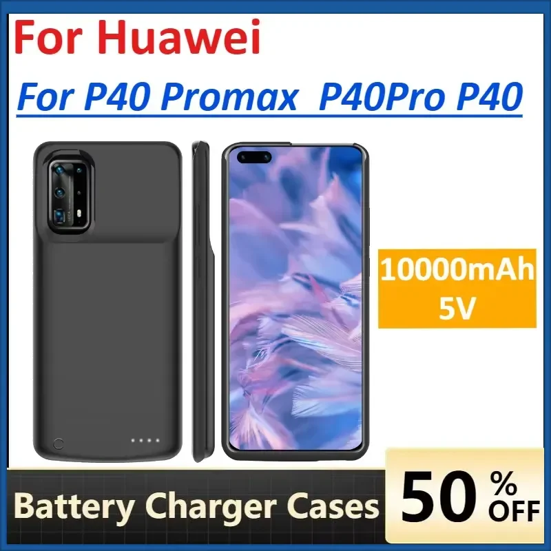 Battery Charger Cases for Huawei P40 Promax P40Pro P40 10000mAh Power Bank Case Mobile Phone Accessories