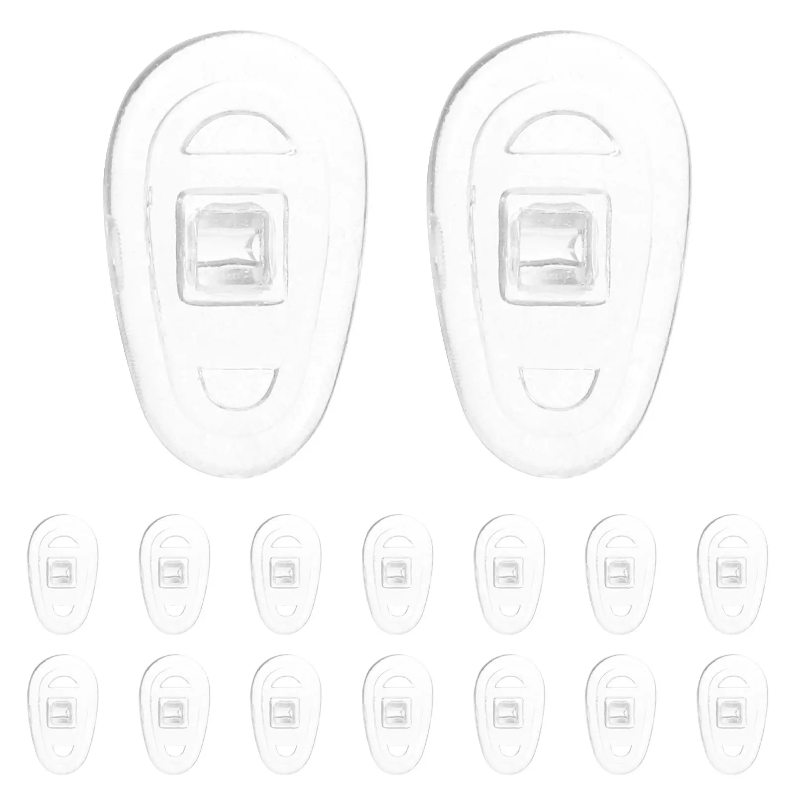 

8Pcs Silicone Pads for Glasses Non-Slip Nose Pads Comfortable Fit Transparent Design Durable Versatile Glasses Nose Pad Cushion