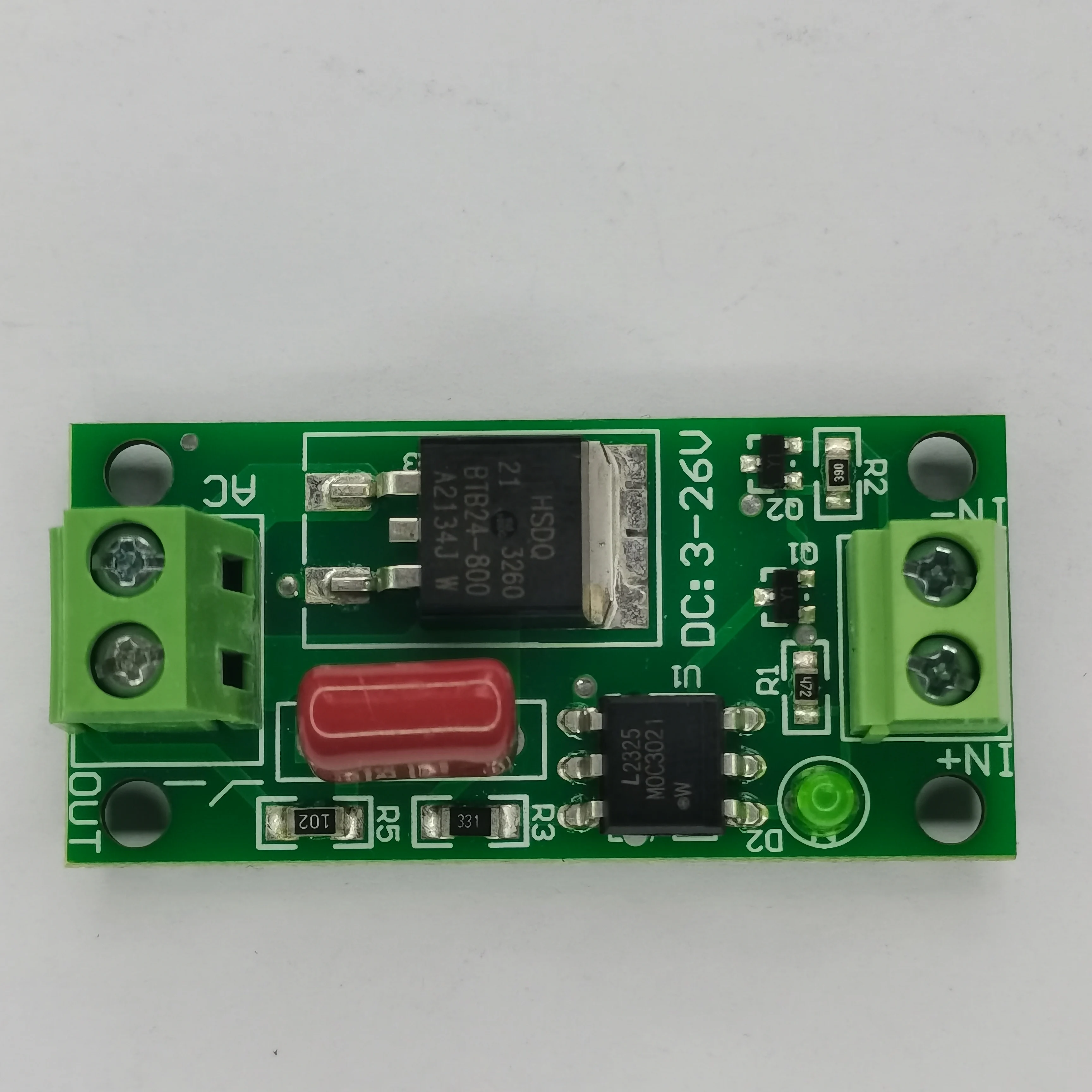Thyristor Optocoupler Isolated Switch Module 5V12V DC Low Voltage Control 220V AC High Voltage Thyristor