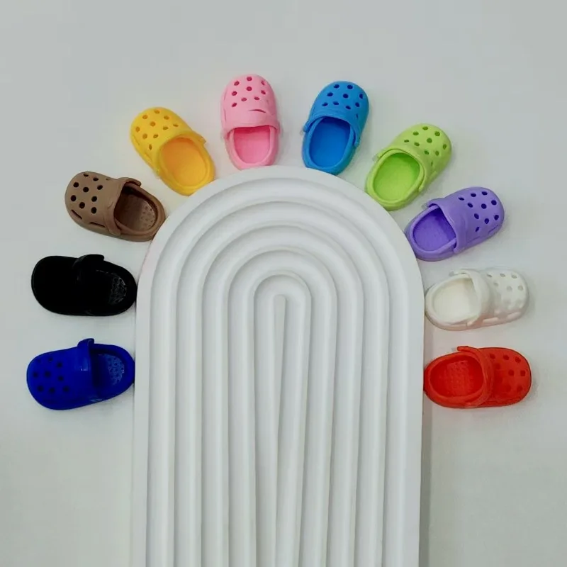 Doll Shoes Beach Slippers Summer Sandals 17cm Labubu V3V1V2 Doll Clothes Equipment Accessories Suitable for Labubu