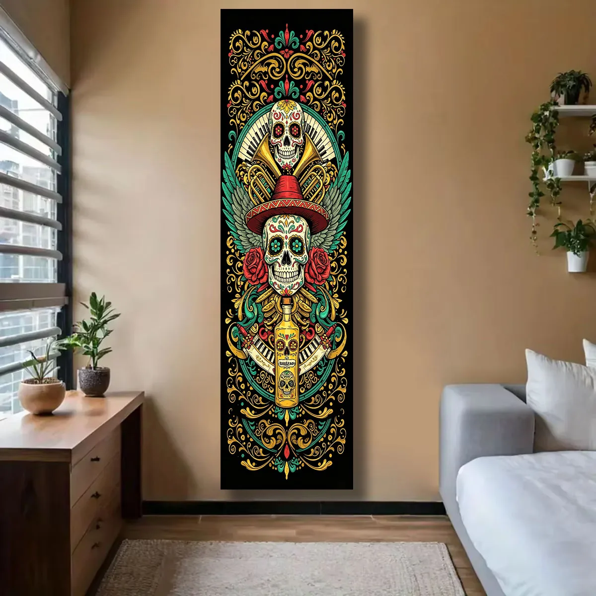 Mexico Style Background Cloth Long Tapestry Vintage style Suitable For Home Bedroom Dorm Wall Decor Gift For Friend