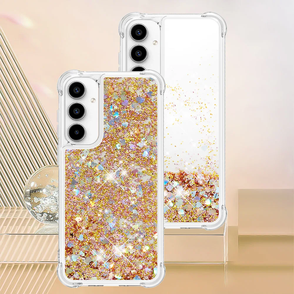 Stoßfeste Glitzer-Flüssig-Quicksand-Hülle für Samsung Galaxy A17 A37 A57 A07 A16 A26 A36 A56 A06 A05 A15 A35 A55 A05 A05S 4G 5G – Detail 7