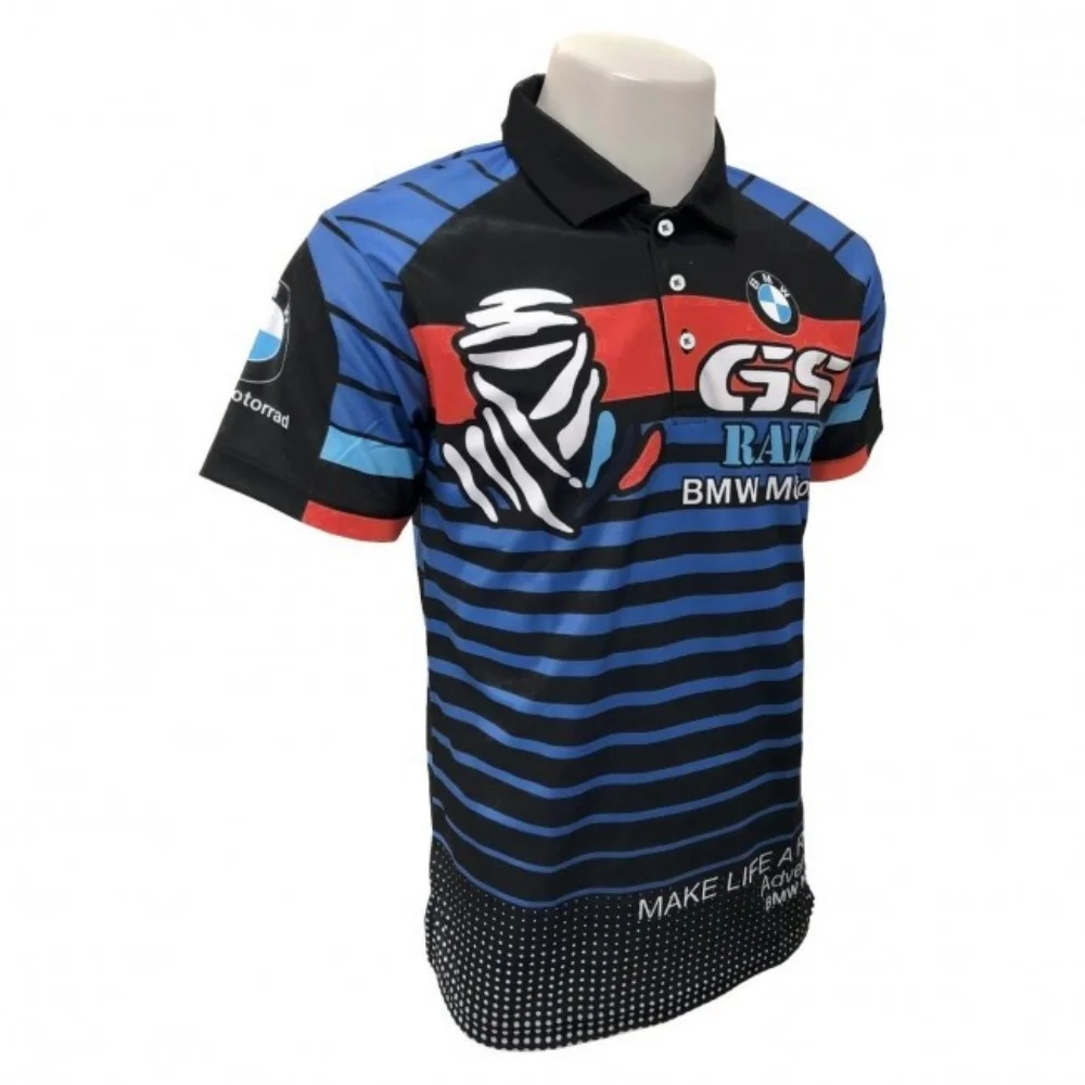 

25-26 Hot Selling Summer Men's BMW Sports Motorcycle Racing Short-Sleeve Polo Shirt Fashion Casual M Power Car Brand Clothes