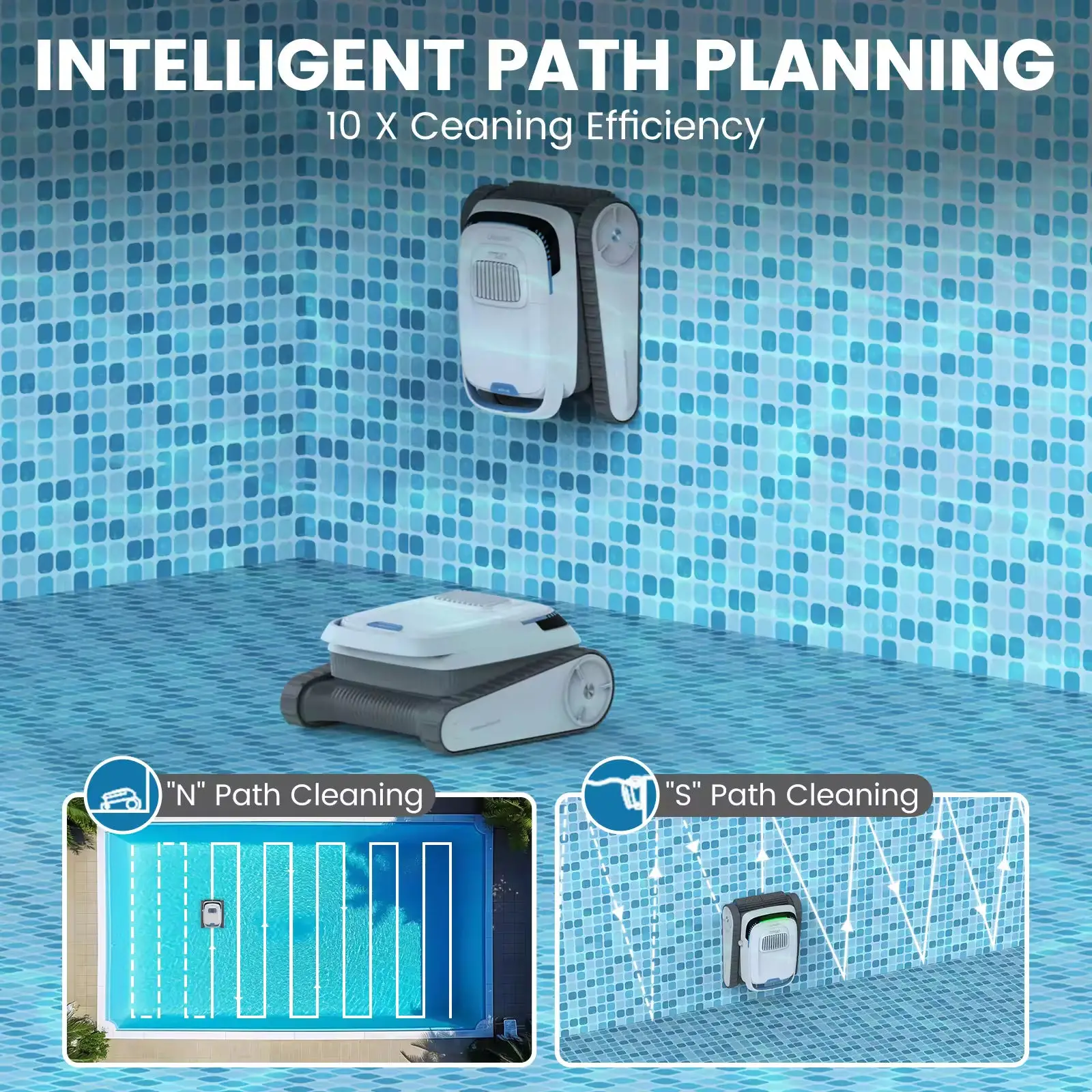 حار 2025 أفضل بيع روبوت منظف حمام السباحة الذكية اللاسلكية بركة فراغ روبوت التنظيف لمرشح حمام السباحة