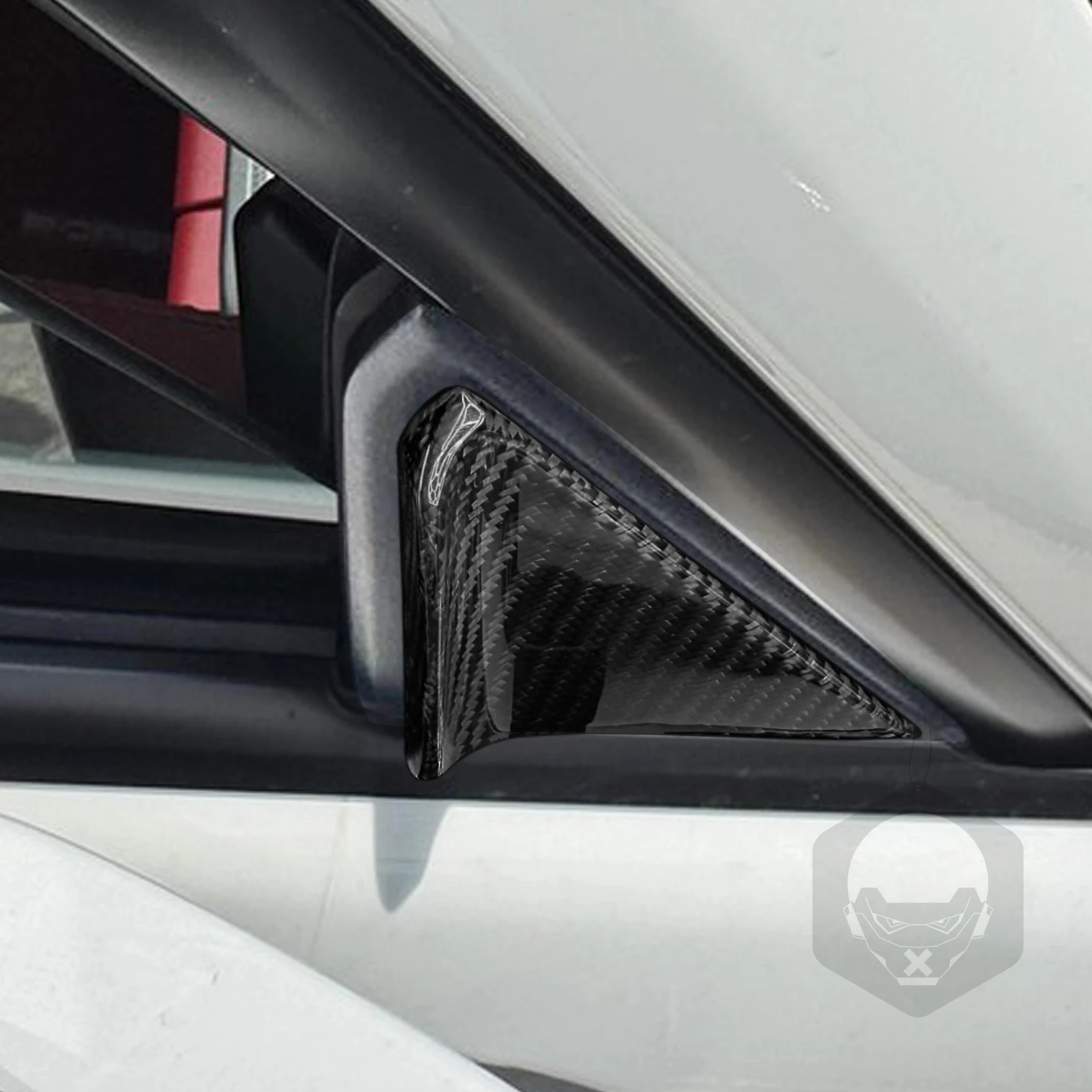 Per Porsche 911 992 2020-2025, pannello spoiler riducente rumore per montante A della porta in vera fibra di carbonio, accessori decorativi per auto