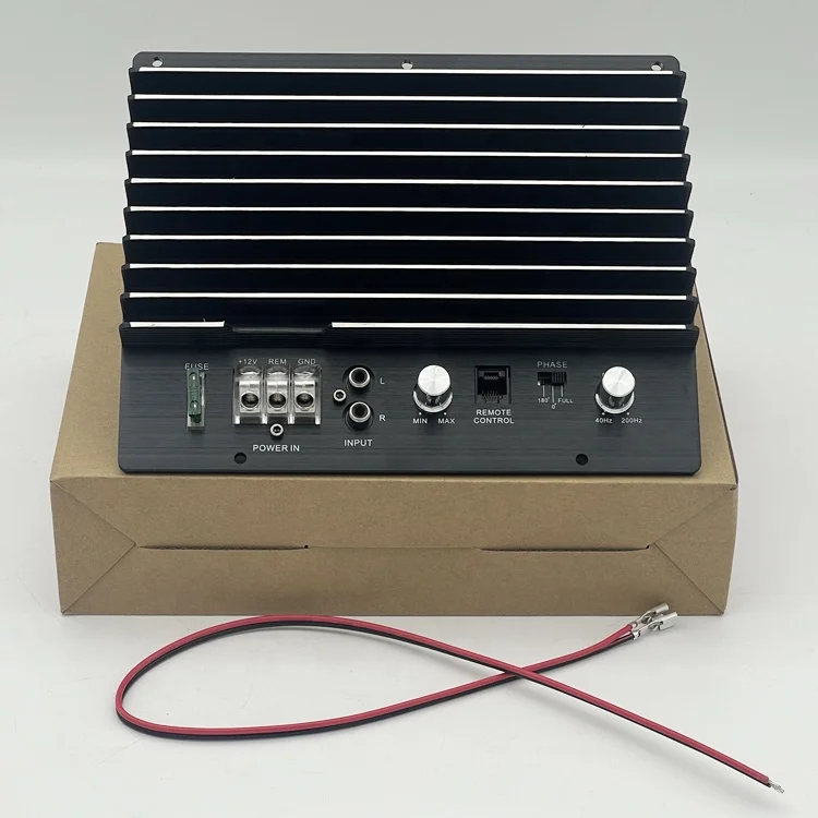공장가 고품질 120W RMS 출력 12V 클래스 D o 앰프 보드 모노 채널 자동차 베이스 서브우퍼용 크로스오버 포함