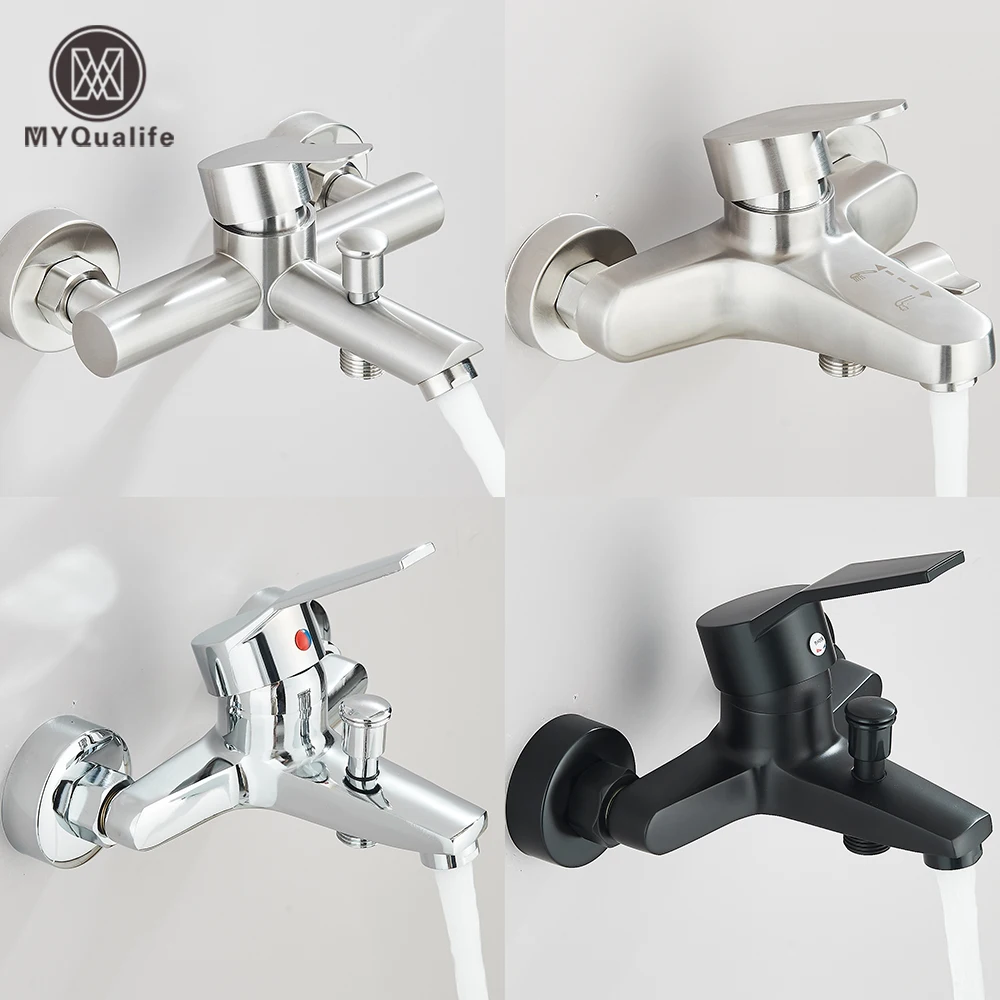 Miscelatori per acqua calda e fredda da bagno Rubinetto per vasca monomando a parete