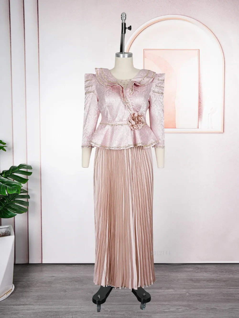 

African Dashiki Ankara Outfits for Women 2 PCS plus Size Wedding Party Dresses Suits Tops And Skirts Sets Turkish Gown