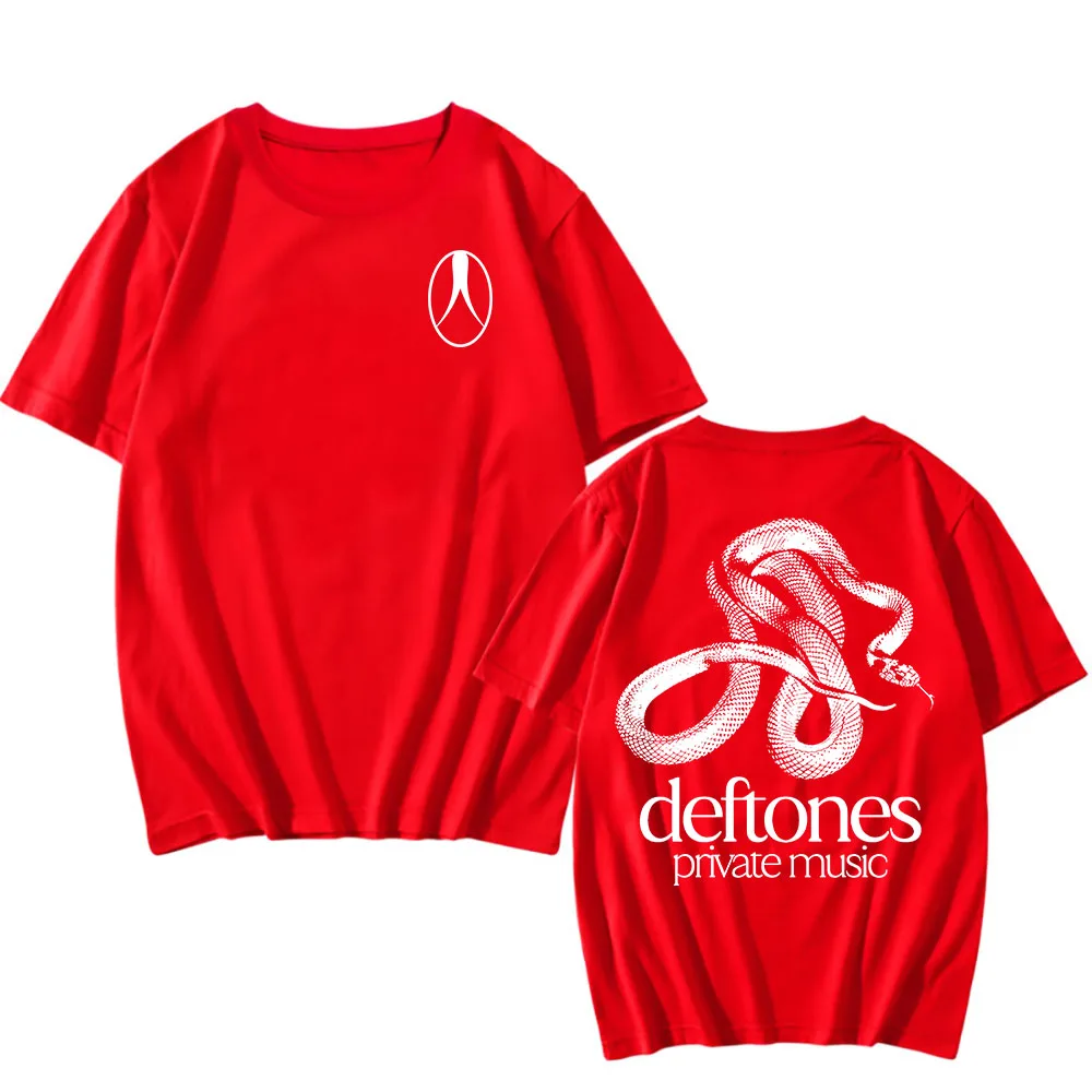 Deftones Logo Snake Tee Private Music Album Printing T-shirt