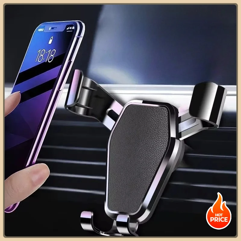 

Гравитационный кронштейн для автомобильного воздуховыпускного отверстия - Держатель для мобильного телефона - Автомобильный держатель для мобильного телефона с защитой от сотрясений - Опорная рамка для автомобильной навигации