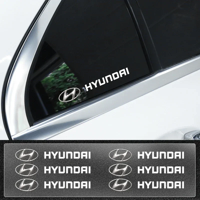 ملصقات شعار السيارة الجسم الجانب نافذة الباب الجذع الشارات الخارجي ديكو لشركة هيونداي أكسنت إلنترا Gdi I10 I20 I30 I40 Ix20 Ix35