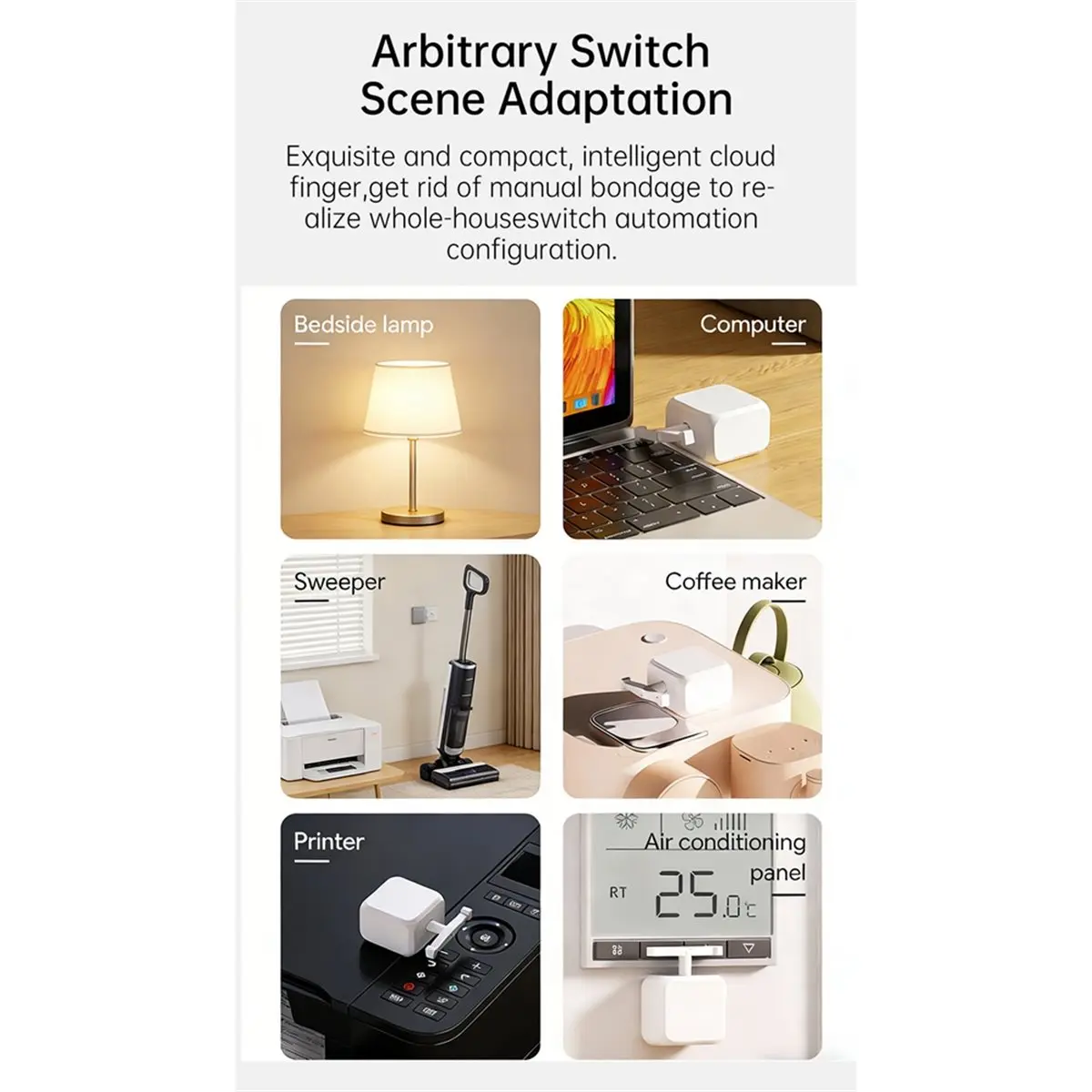 (HOPE) Smart Switch Robot Tuya Bluetooth Finger Robot Switch Button Pusher for Light, Coffee Machine, Home Automation