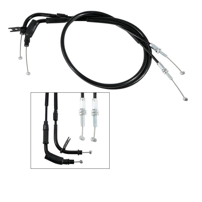 

Motorcycle Push&Pull Throttle Cable Line Wires For Suzuki GW250 Inazuma 2014-2017 OEM:58300-48HA0 58300-48HE0 58300-48HB0