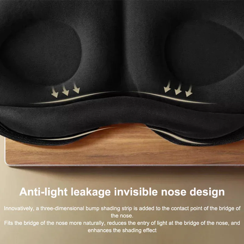 

3D затемняющая маска для сна, маска для сна с повязкой на глаза для унисекс, мягкая облегчение усталости, накладка на глаза, средство для ночного сна, патч для сна