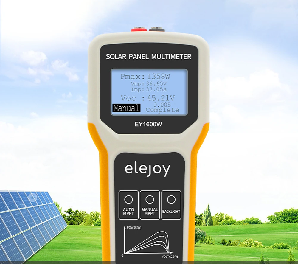 for EY800W EL400B Solar Panel Tester Photovoltaic Panel Multimeter Auto/Manual MPPT Detect Open Circuit Voltage Power Meter