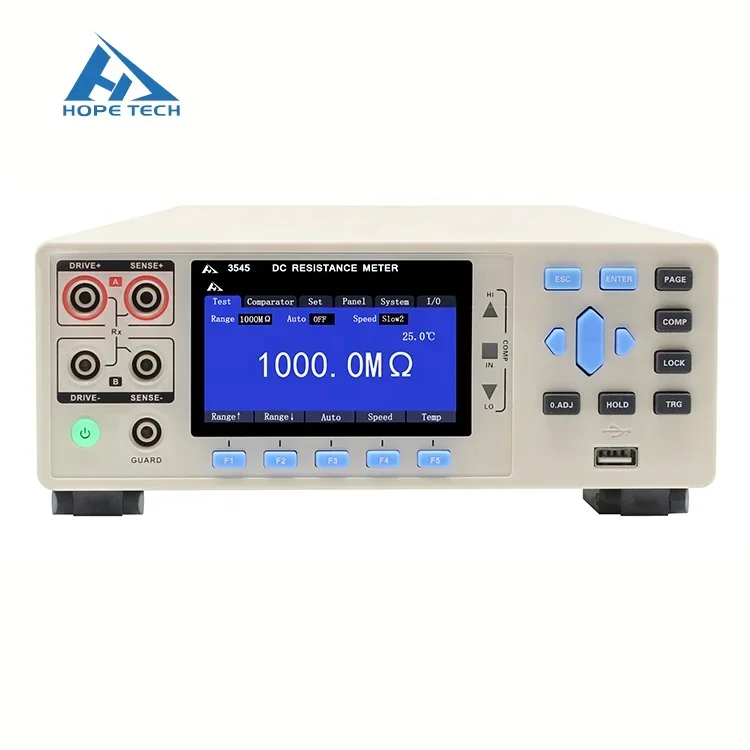 CHT3545 stable reading 0.01 micro ohm winding dc resistance meter resolution 0.01 micro ohm