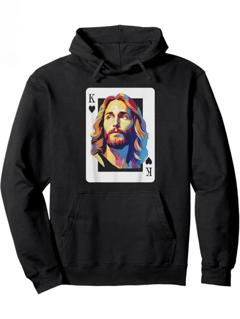 

2025 Autumn and Winter Men's Print Warm Pullover Round Neck Hoodies High-end Luxury Is for Both Men and Women Top Y2k