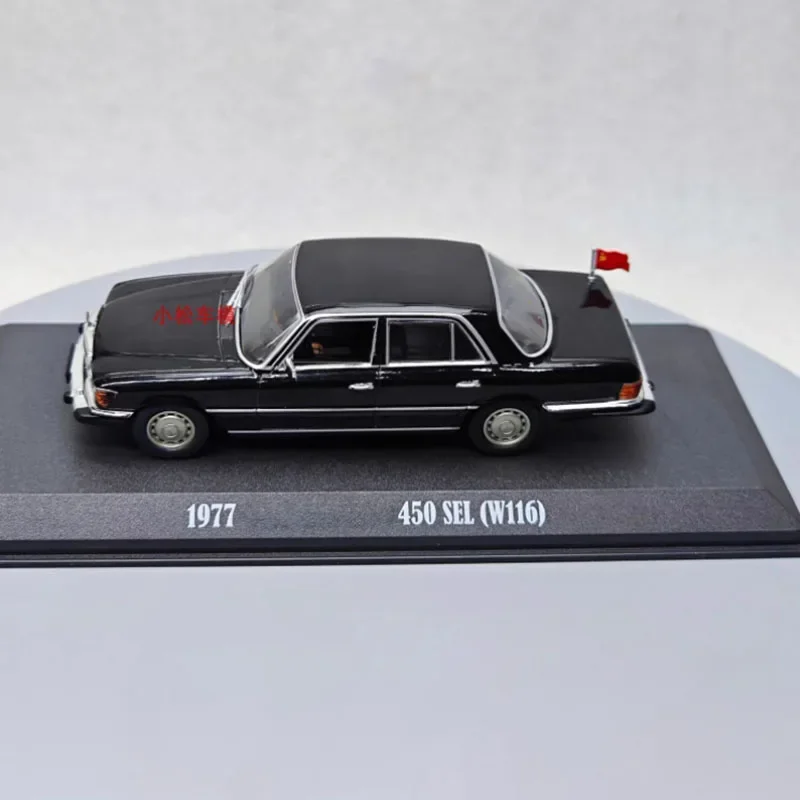 

Greenlight, масштаб 1:43, 450 SEL (W116), 1977, черный, имитация сплава, модель автомобиля, классический сувенир для взрослых, подарок, статический дисплей