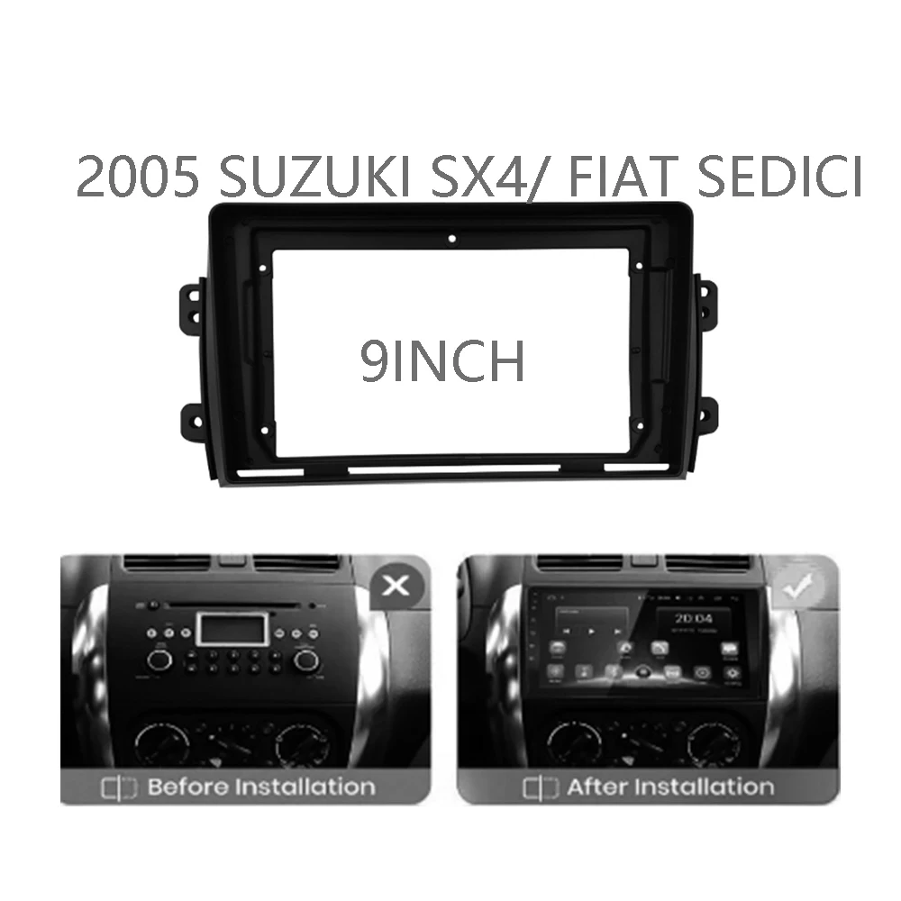 

9INCH Car Stereo Big Screen 2DIN Fascia Frame Adapter For Suzuki SX4 2005 Audio Dash Fitting Panel Frame Kit