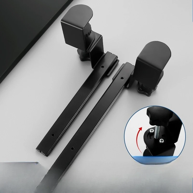 No Need for Drilling, Adjustable Angle, Rotating Keyboard Stand, Computer Desk Stand, Office Desk Slide Rail Clamp