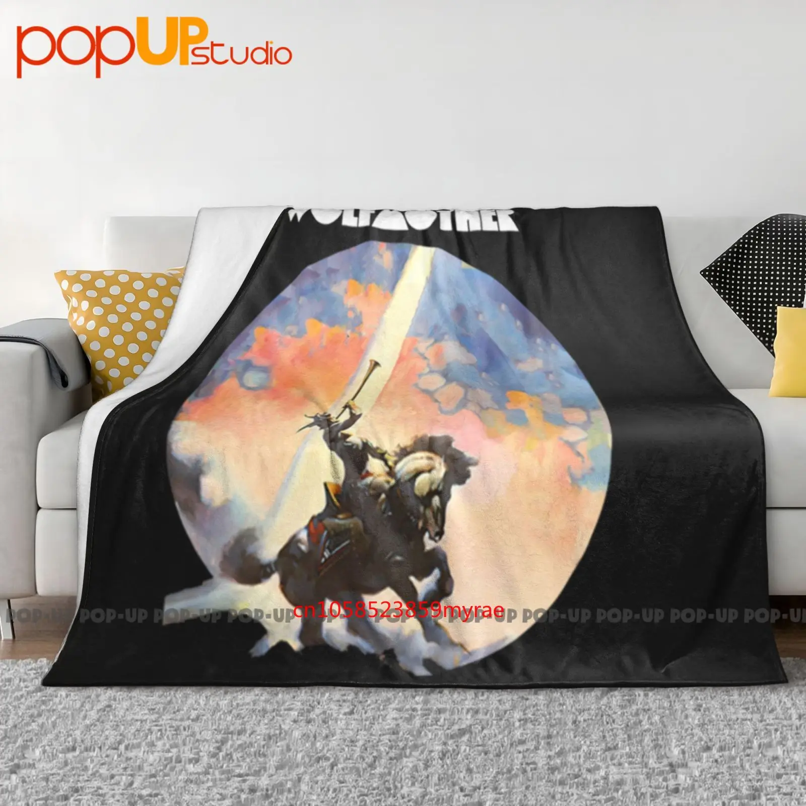 Wolfmother Tultex Juniors Fine Jersey Illustrated By Frank Frazetta Ultra-Soft Blanket Quilt Winter Sofa Cover Bed Covers