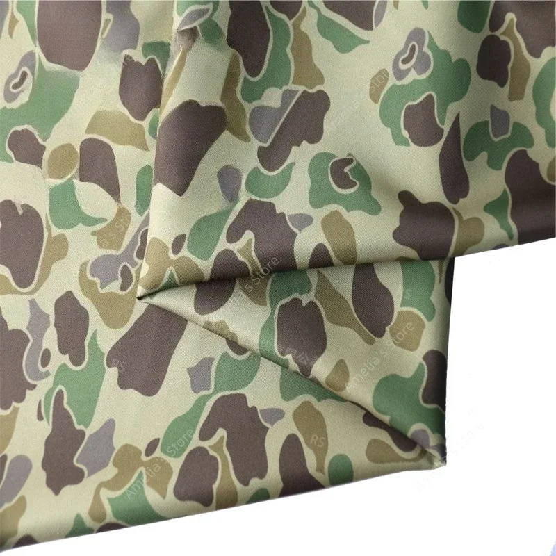Duck Hunter Camouflage Gabardine Fabric Plain Weave Printed Breathable Material for Uniforms Jackets Pants Hunting Clothing