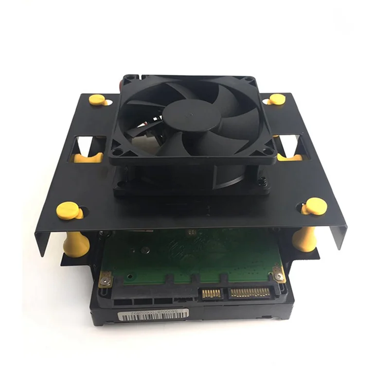 A31R-ميتال أسود مقاوم للصدمات 3.5 بوصة قرص صلب إلى 5.25 بوصة DVD ROM Bay Mounting Adapter