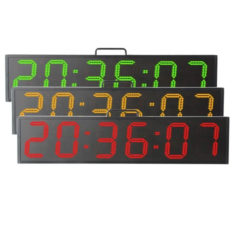 CHEETIE CP028 China Manufacturer LED 6 Inch Sports Timer Digital Countdown Clock For Marathon & Road Race