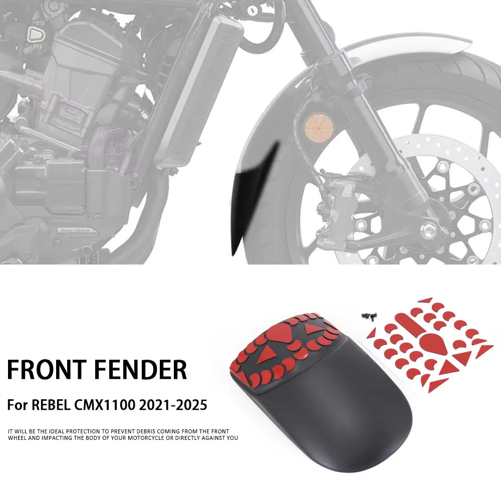 

Rebel CMX 1100 Front Mudguard NEW Motorcycle Fender Front Extender Extension For Honda REBEL CMX 1100 2021 2022