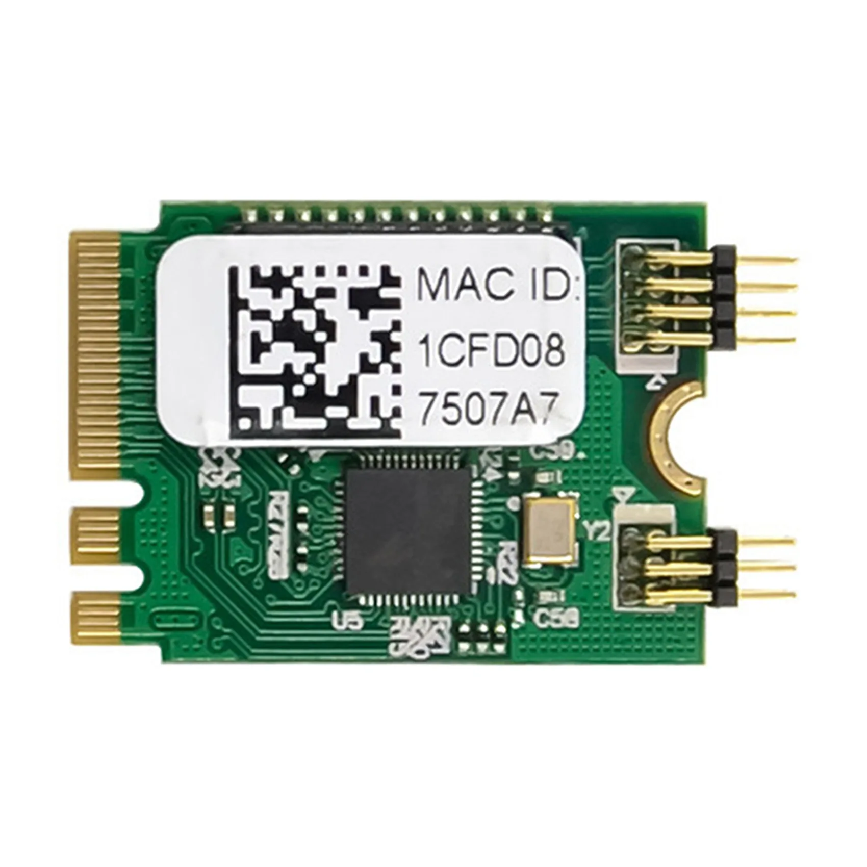 Adaptador de rede PCI Express, Placa LAN Ethernet, Controle Industrial, PCI Express, M.2 A, E KEY, 2.5G, RTL8125B