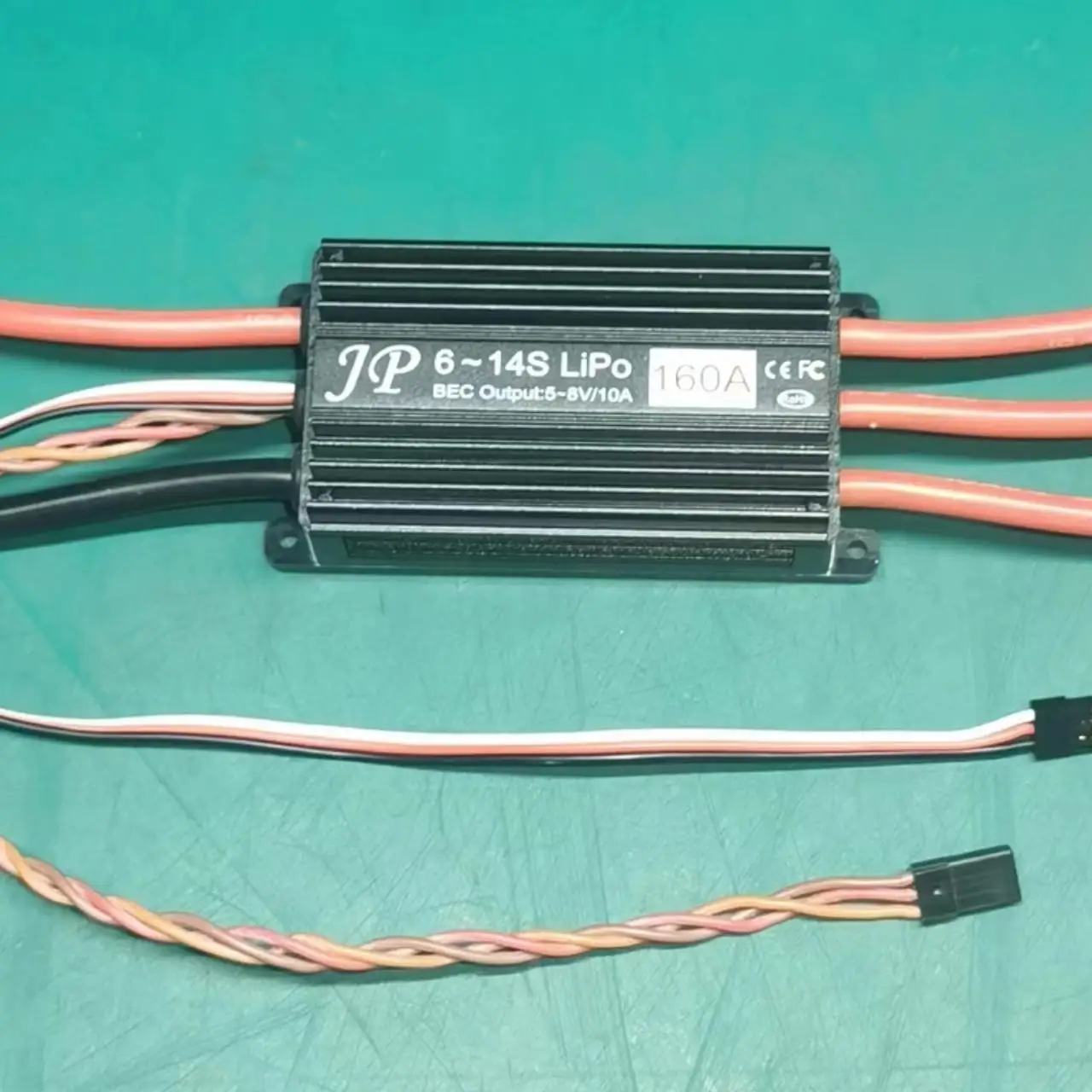 XAERO 160A High Voltage ESC, Waterproof Brushless Motor Speed Controller for RC Car Drone Boat, 6-12S LiPo with Cooling Fan