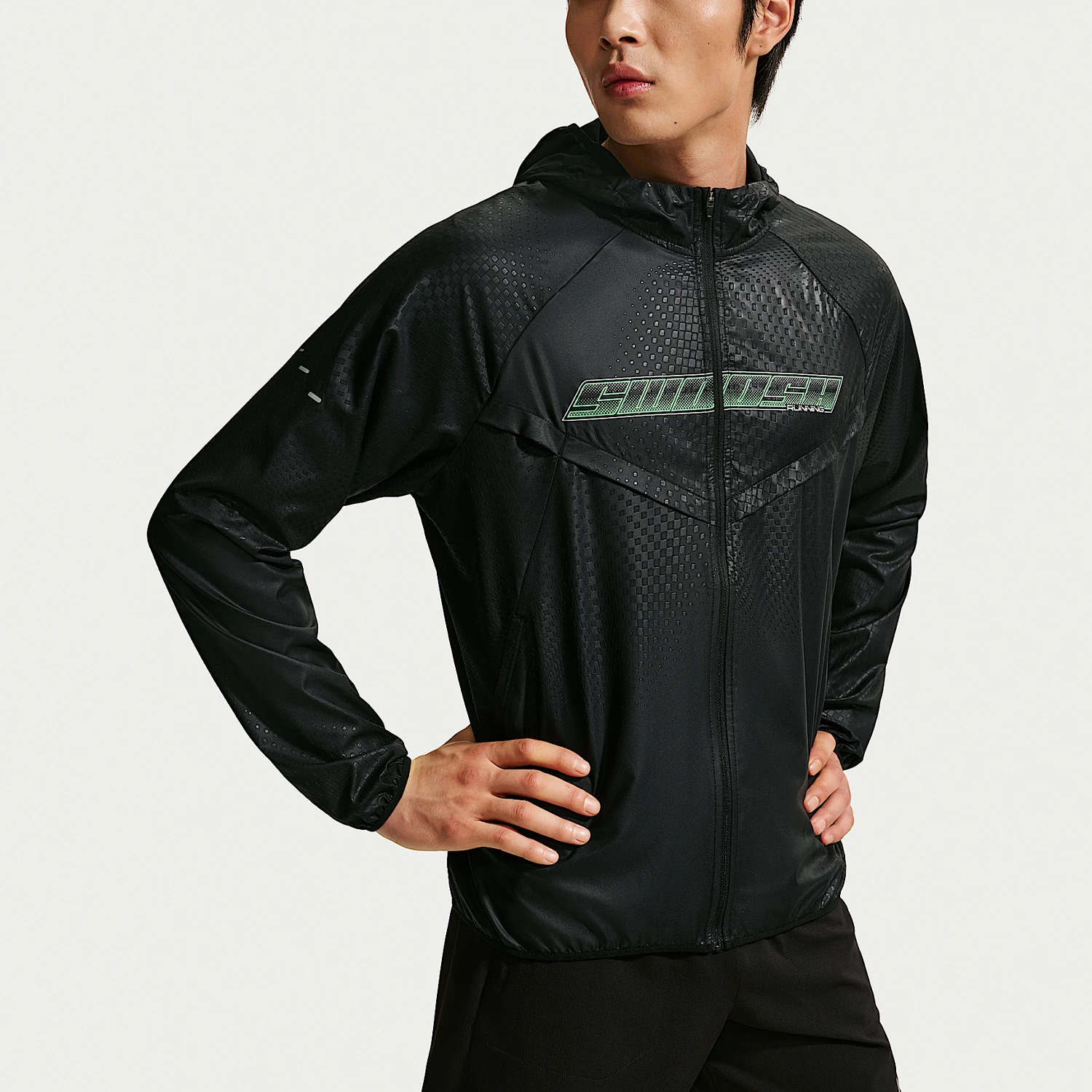 Nike genuine men's letter printed hooded zipper fashionable sports jacket IO1420-010