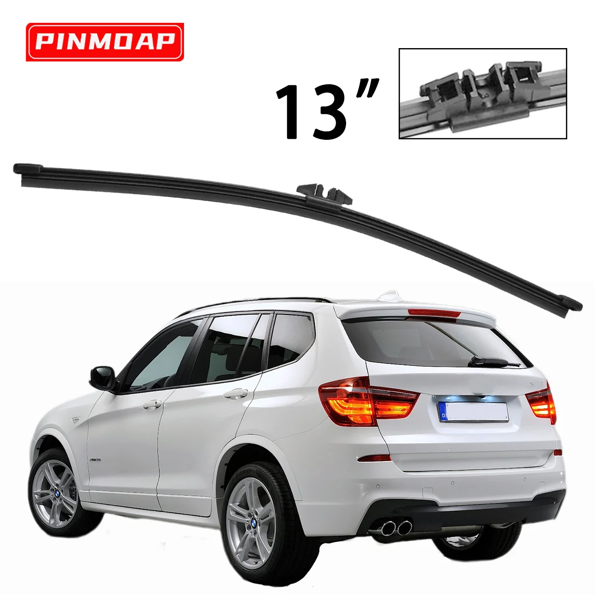 

1 шт., 13-дюймовая задняя щетка стеклоочистителя, подходит для BMW X3 F25 2011-2017, летнее лобовое стекло, задняя щетка стеклоочистителя, автомобильные аксессуары