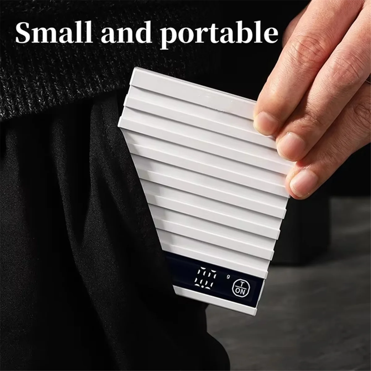 ميزان القهوة الإلكتروني SEMOIC Precision 2kg/0.1g مع وسادة مقاومة للماء وشحن USB وشاشة LED ومؤقت للاستخدام المنزلي