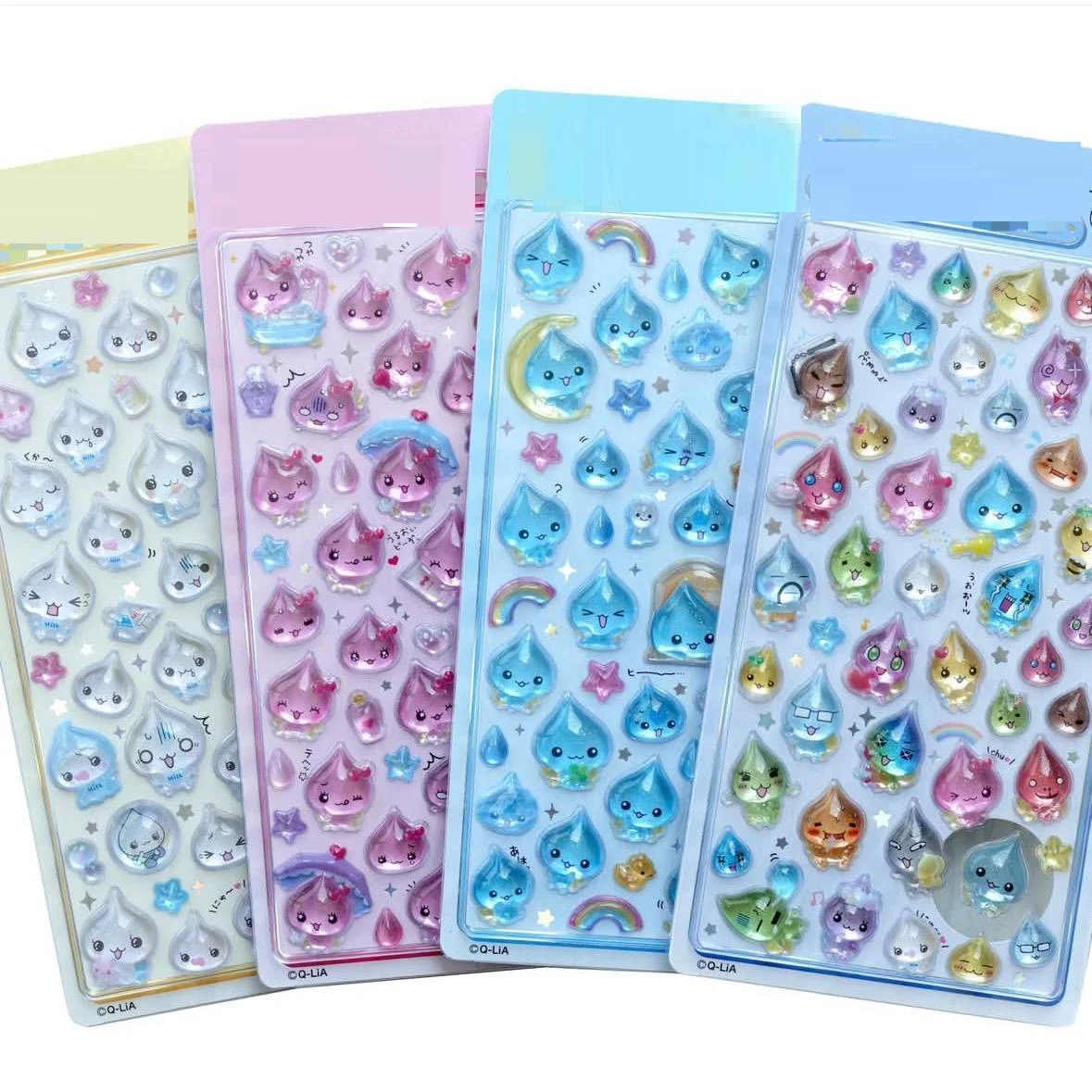 K3d Water Drop Ysk Aesthetics Jelly Keitai Ryuri Jarajara ボンボン ドロップシールuff Sticker Diy Decal Sticker for Scrapbook Deca