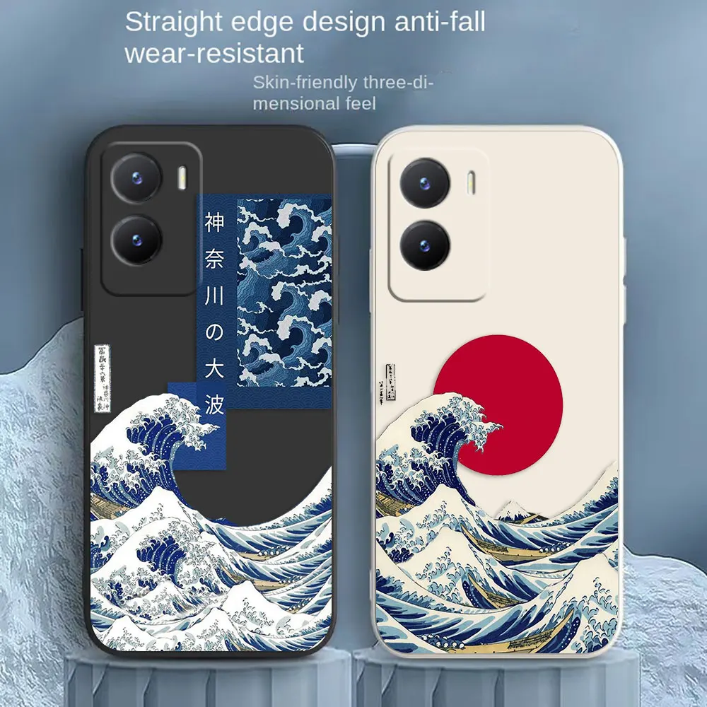 Fashion The Great Wave Phone Case For VIVO Z1 Y20 Y21 Y22S Y31 Y55 Y35 Y51 Y51S Y53S Y72 Y75 Y76 Y77 Y81 Y85 Y93 Y97 Case Funda