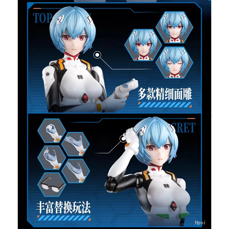 Blokees الأصلي أطقم منمذجة عمل الشكل النيون جينيسيس إيفانجيليون ري أيانامي تجميع نموذج اللعب نموذج مع صناديق الرغوة