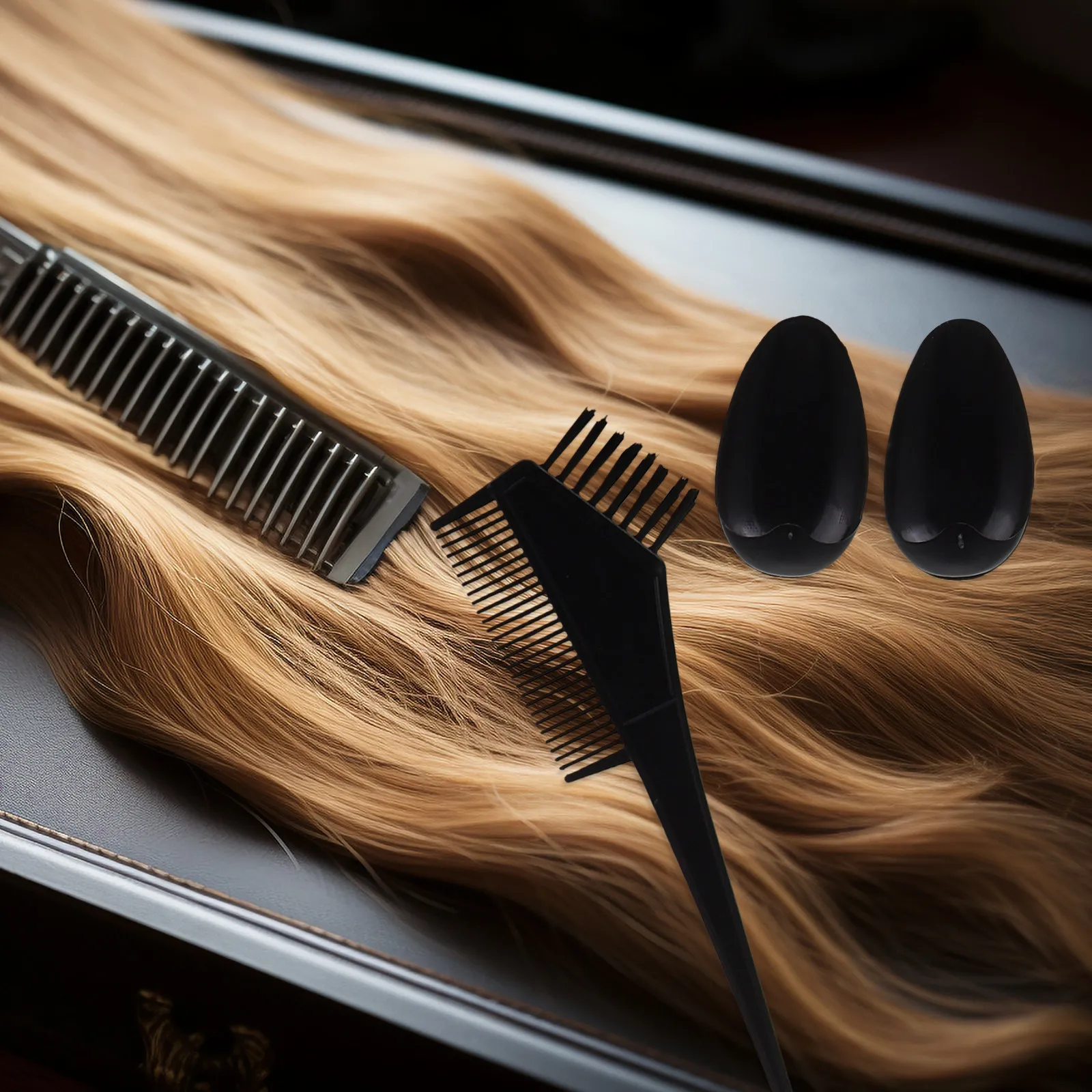 

10Set Stylish Hair Dye Kit with Brush Bowl Capes Gloves Efficient Dyeing Experience for Home Salon Use Salon Hair Color Brush