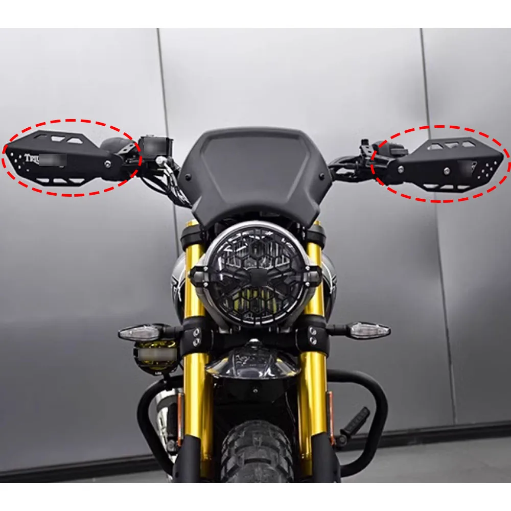 FOR Triumph Scrambler 400X Motorcycle Modified Handlebar Hand Guard Headlight Protection Cover Aluminum Alloy Hand Guard