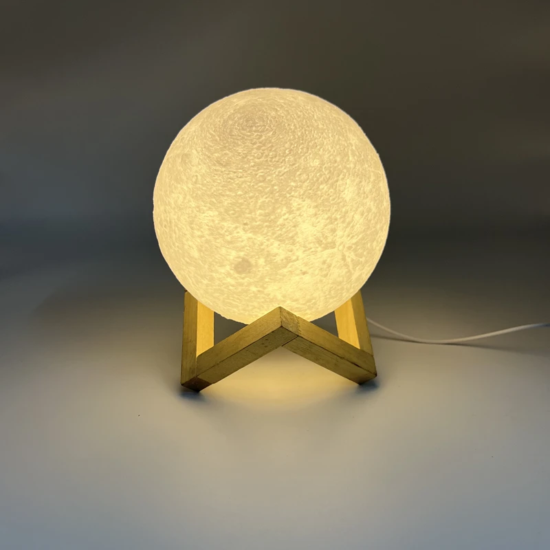 Moon Creative Bedside Lamp Planet atmosphere Table Lamp Led Mood Lights Living Room Home Bedroom Decoration Desk USB Night light