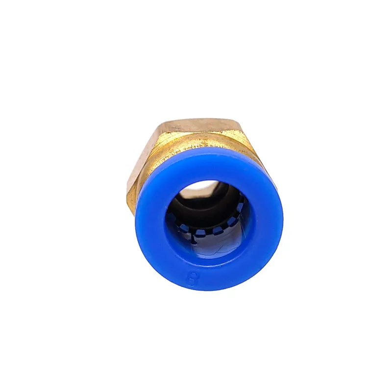 1Pcs Pneumatic Air Connector Fitting PC 4mm 6mm 8mm 10mm Thread 1/8 1/4 3/8 1/2 Hose Fittings Pipe Quick Connectors